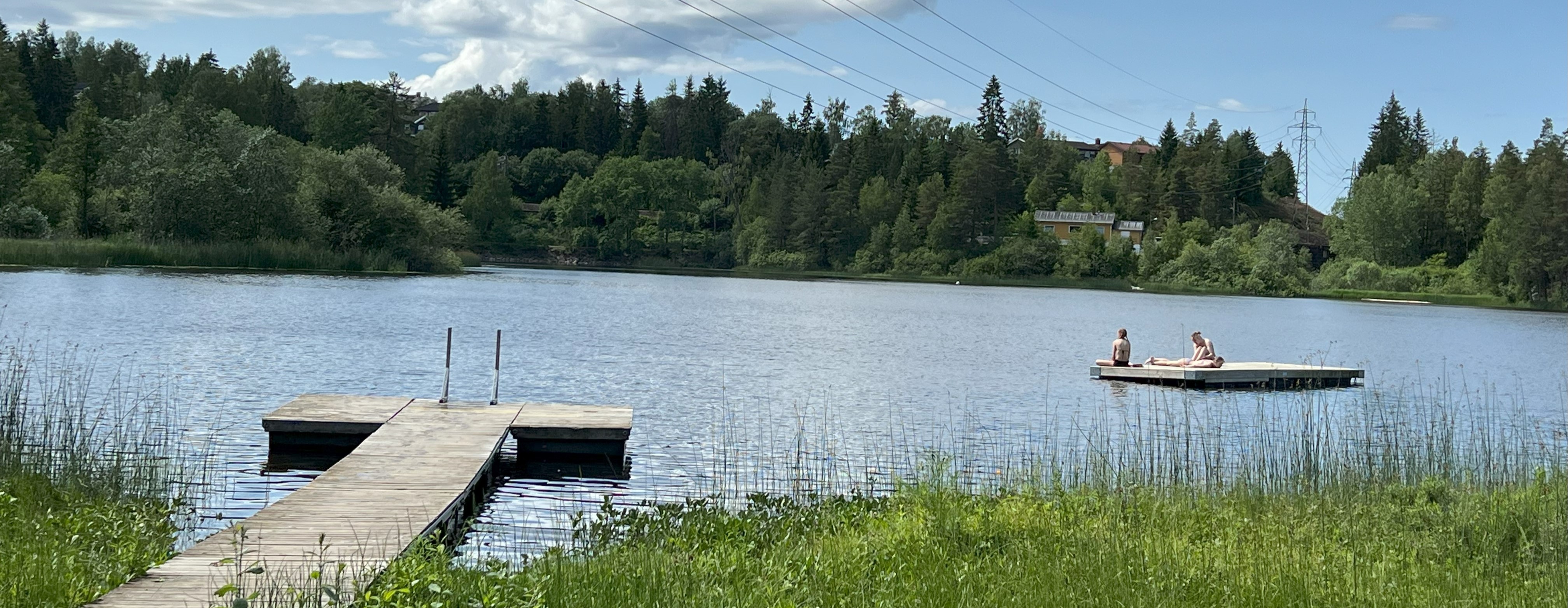 Flytebrygge og brygge ved Tussetjern