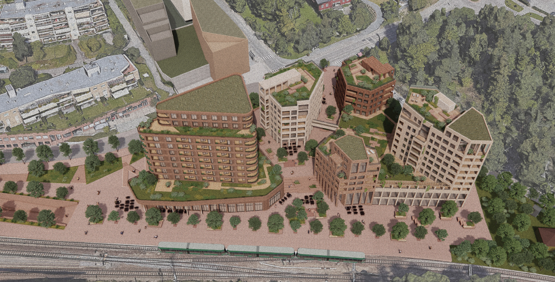 Perronggården arkitektskisse