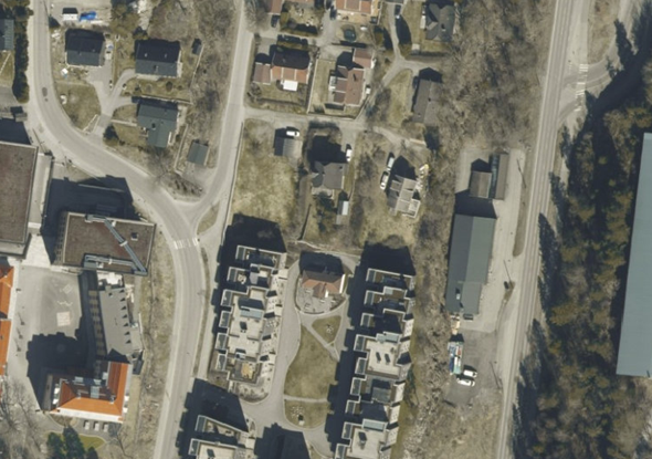 Satelittbilde av Ormerudveien